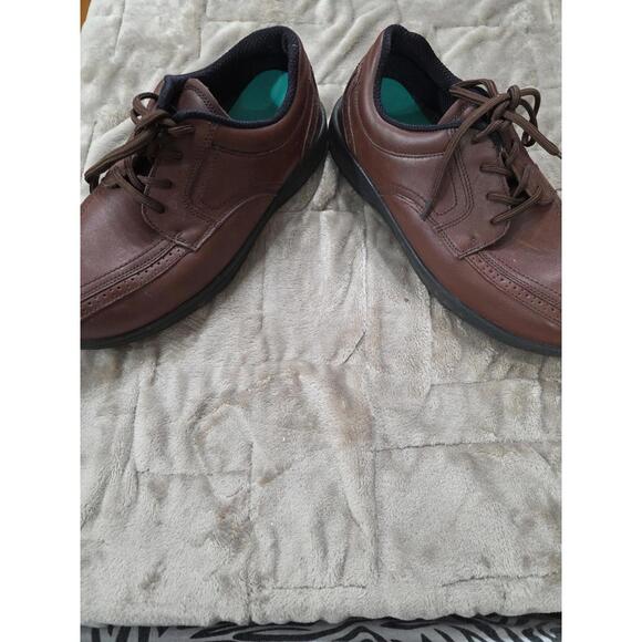 Ortho Feet Mens Orthopedic Shoes Brown Leather Comfirt Sz 9EEEE Extra Wide EUC - Picture 9 of 12